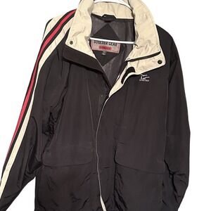 Boulder Gear H2O Heli Gear Jacket Mens Small Black Ski Snowboard Racing Stripe